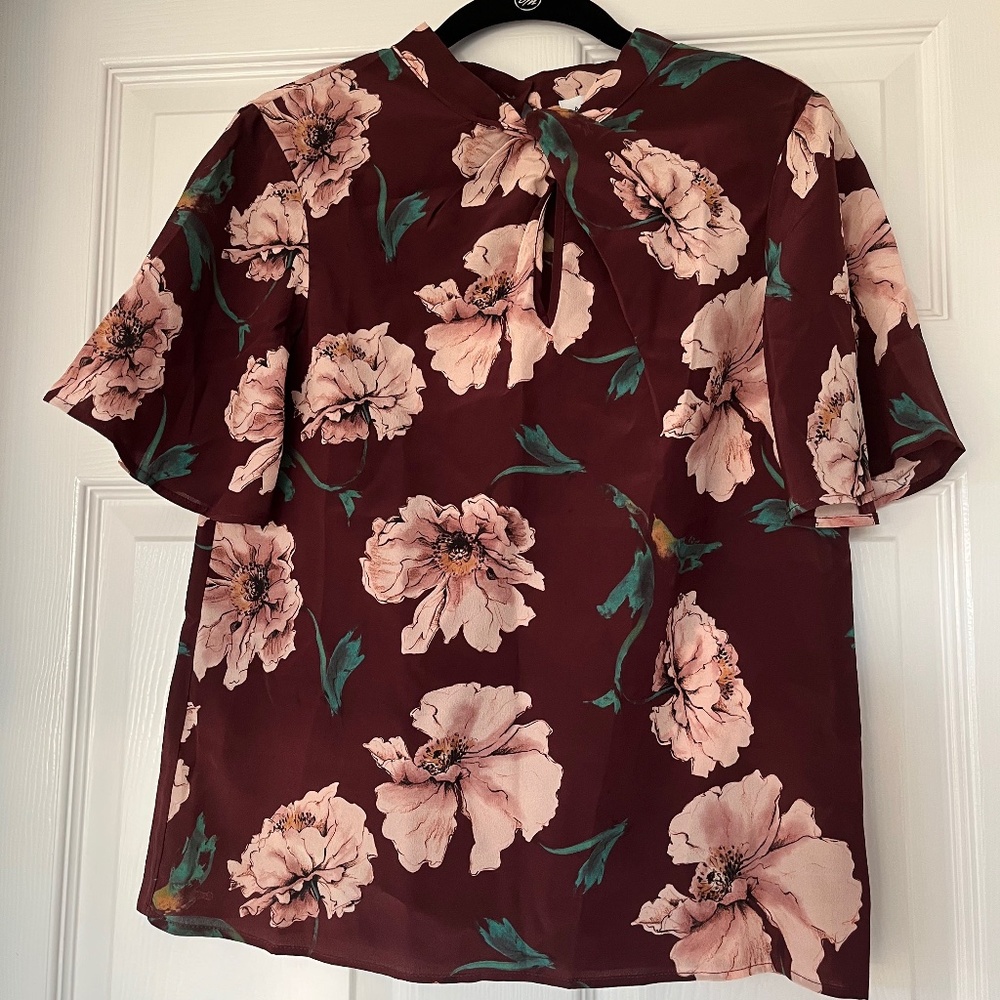 Amour Vert Seville Washable Silk Blouse, size S